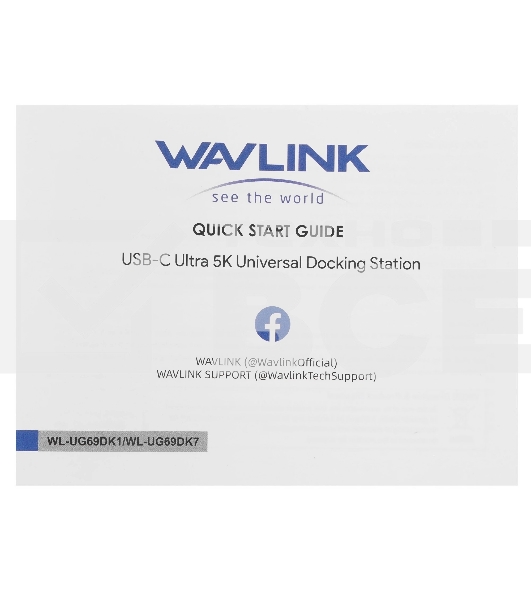 USB-концентратор Docking Station WAVLINK USB-C&USB3.0 Ultra 5K(Dual 4K) Universal Include 20V/2.5A Power Adaper/6xUSB3.0/2xDP 4K 60HZ/2xHDMI 4K 60HZ/1xGigabit LAN/1xAudio In/Out/Not Support Power Delivery