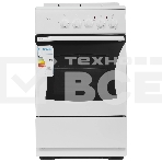 Плита комбинированная Flama RK 2201 W белый, конфорок 2 газовых и 2 электрических, духовка 50 л, 50 см x 85 см x 54 см, фото 1