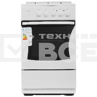 Плита комбинированная Flama RK 2201 W белый, конфорок 2 газовых и 2 электрических, духовка 50 л, 50 см x 85 см x 54 см