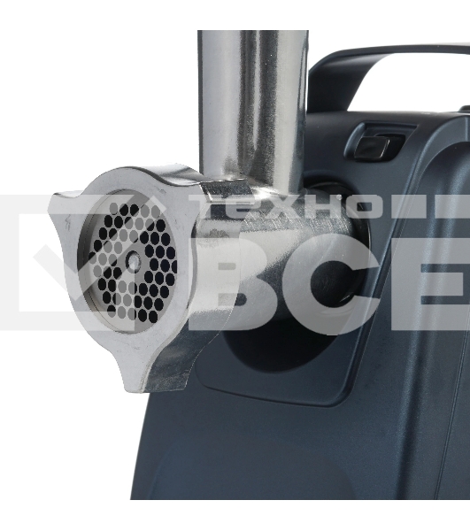 Мясорубка электрическая Аксион М61.01 темно-синий, 2000 Вт, 4.0 кг/мин, реверс, защита от перегрузки, насадки - 4