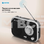 Радиоприемник Vitek VT-3593 (BK) Выходная мощность 1 вт. Динамики 1.Тип батареек UM-2/C, фото4