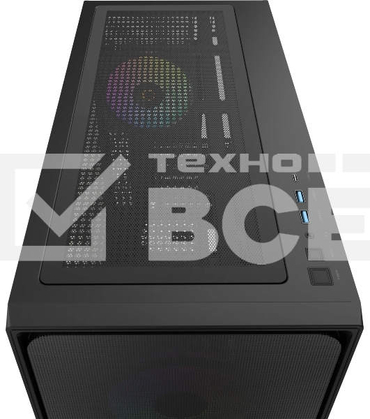 Корпус Ocypus Delta C70 BK ARGB, Midi-Tower, чёрный, 4 x 120 мм