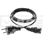 Кабель компьютер - розетка 1.8m 220V (Европейский стандарт) VCOM/TELECOM, фото 1