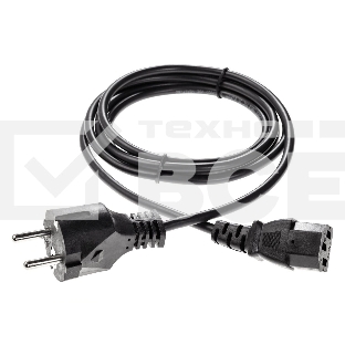 Кабель компьютер - розетка 1.8m 220V (Европейский стандарт) VCOM/TELECOM