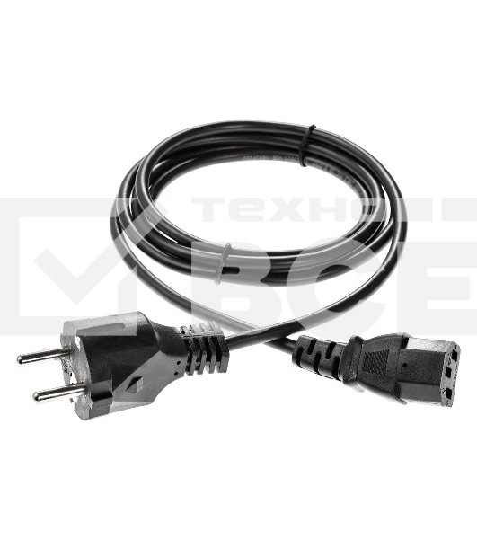 Кабель компьютер - розетка 1.8m 220V (Европейский стандарт) VCOM/TELECOM