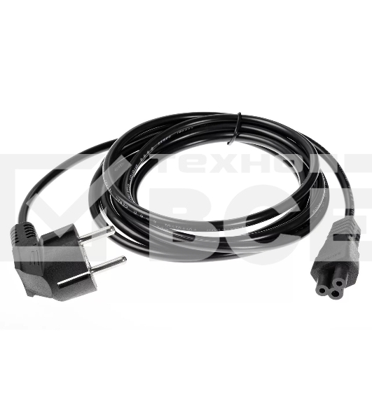 Кабель питания VCOM для ноутбуков 3М 3G*0.5mm 220V (CE022-CU) VDE стандарт