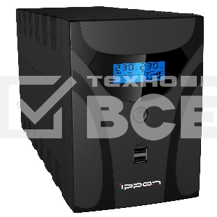 Источник бесперебойного питания Ippon Smart Power Pro II 1200 720Вт 1200ВА черный
