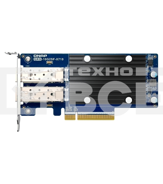 Сетевая карта QNAP Expansion Card QXG-10G2SF-X710 PCIe Gen3 x8 2x10GbE(SFP+)