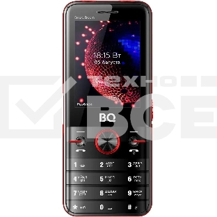 Мобильный телефон BQ 2842 Disco Boom черный/красный