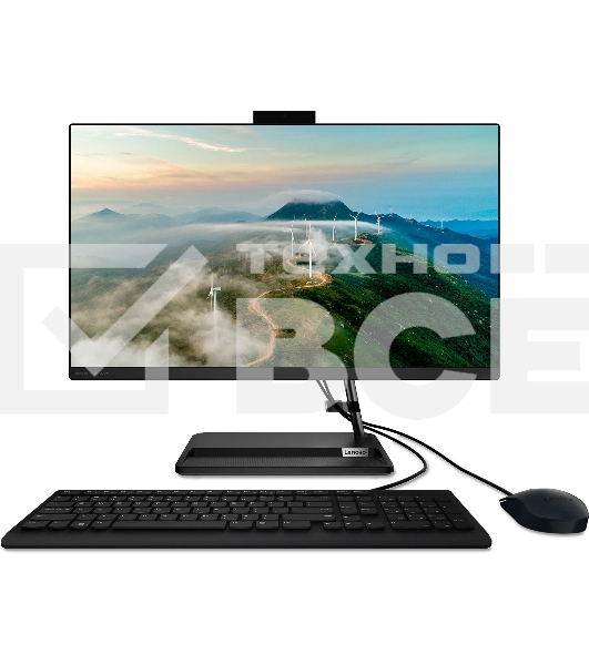 Моноблок AIO Lenovo IdeaCentre 3 24IAP7 i3-1215U 8Gb SSD 512Gb Intel UHD Graphics 23.8 FHD IPS BT Cam No OS Черный F0GH0171RU