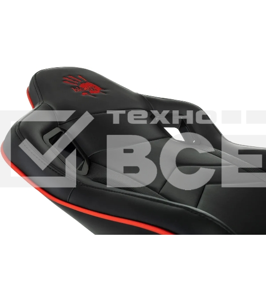 Кресло игровое A4Tech Bloody GC-840 черный, сиденье черный, эко.кожа, с подголов. крестов. металл черный, пластик черный