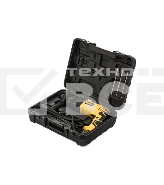 Перфоратор электрический Denzel RH-750-24 SDS-plus 750 Вт 25 Дж 3 реж 26605