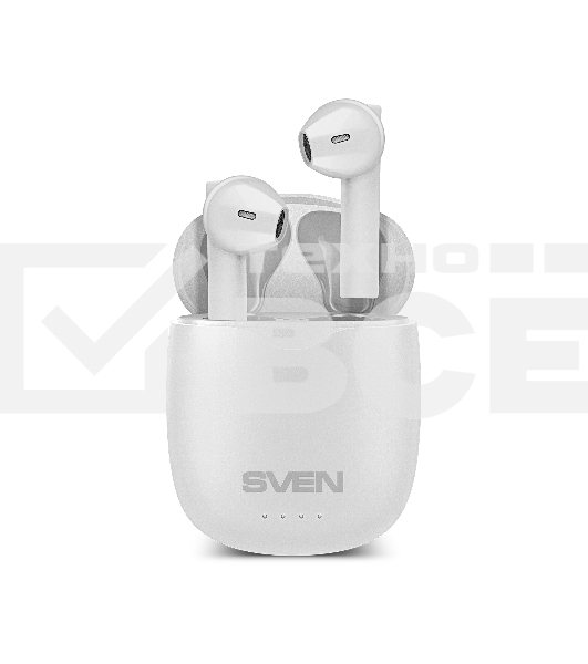 Наушники беспроводные внутриканальные с микрофоном SVEN E-727BT белый Bluetooth
