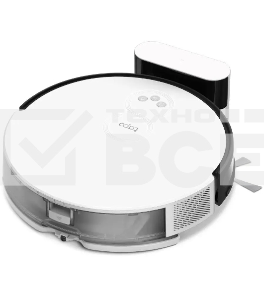 Робот-пылесос TP-Link Tapo RV10 белый/черный, 25 Вт, 2600 мАч Li-Ion, уборка влажная/сухая, пылесборник контейнер 0.4 л