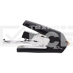 Степлер настольный Deli E0371black Exceed 24/6 26/6 26/8 (50листов) снижение усилия черный 100скоб коробка, фото2