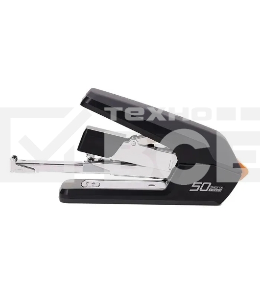 Степлер настольный Deli E0371black Exceed 24/6 26/6 26/8 (50листов) снижение усилия черный 100скоб коробка