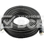 Кабель аудио-видео Cactus CS-HDMI-AOC-2-30 HDMI (m)/HDMI (m) 30м. позолоч.конт. черный, фото 1