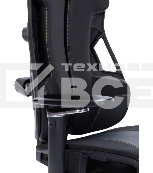 Кресло компьютерное Cactus CS-CHR-DUO-BBK черный, кожзам