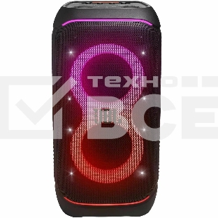 Портативная акустика JBL PartyBox Stage 320 /240 Вт/4жинамика/Bluetooth 5.3/USB/3.5 мм/влагозащита IPX4/подсветка/до 18ч.работы/черный (JBLPBSTAGE320EP)