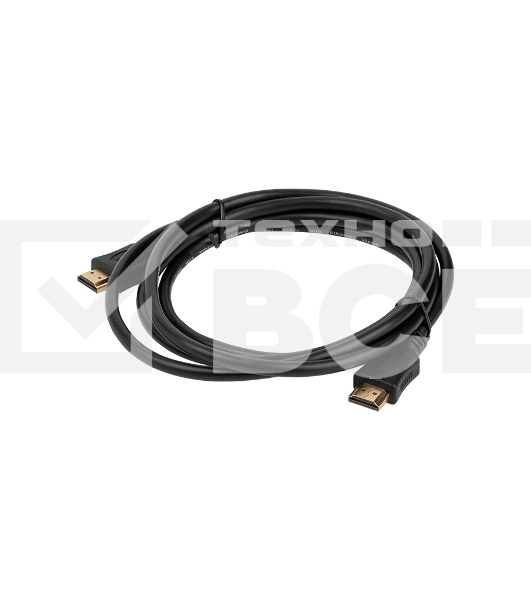 Кабель HDMI C-HM-HM-1M Wize 1 м., v.2.0, 19M/19M, позол.разъемы, экран, черный, пакет