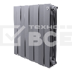 Радиатор биметаллический Royal Thermo PianoForte 500 серебристый - 8 секц., фото 1