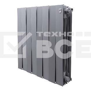 Радиатор биметаллический Royal Thermo PianoForte 500 серебристый - 8 секц.