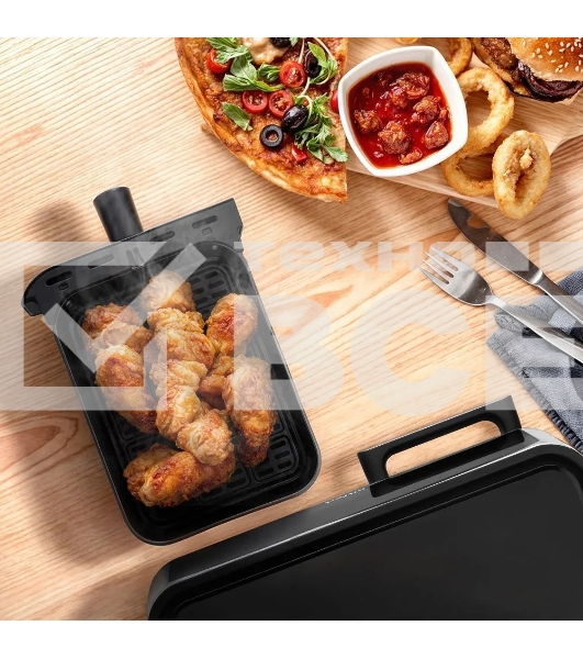 Аэрогриль Kitfort КТ-2256 2850Вт черный/серебристый