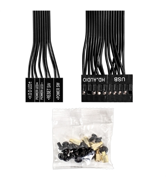 Компьютерный корпус Miditower ExeGate AA-443 (ATX, без БП, 2*USB+HD Audio, черный)