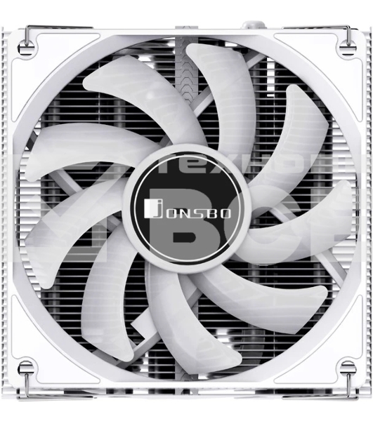 Кулер JONSBO HX4170D White LGA1700/1200/115X/775/AM4 низкопрофильный 45.3мм (36шт/кор, TDP 150W, PWM, 92мм Dynamic Multi-Color LED Fan, 4 тепловые трубки, медная база, 4-pin, белый) Retail