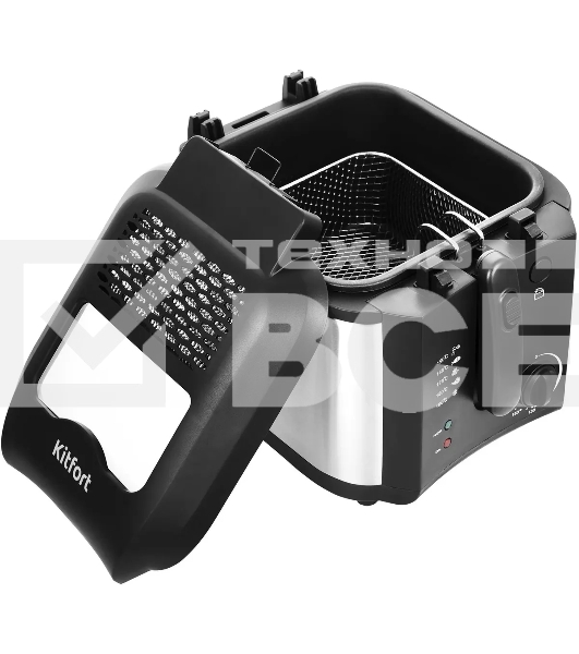 Фритюрница Kitfort КТ-2024 1600Вт черный/серебристый