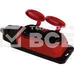 Колодка каучуковая ЭРА с/з 2 гн 16A IP44 красная (12/120/720), фото2