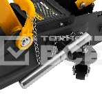 Домкрат гидравлический подкатной с фиксатором Denzel 2 т, 130-330 мм, в кейсе 51154, фото12