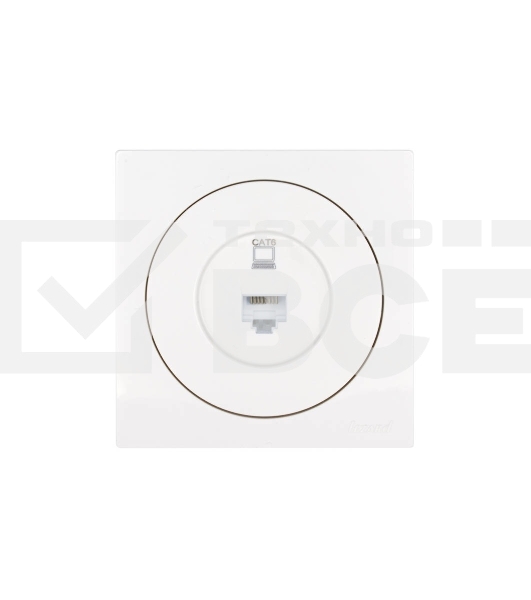 Розетка компьютерная СП OSEN RJ45 кат.6 механизм бел. LEZARD 743-0288-140