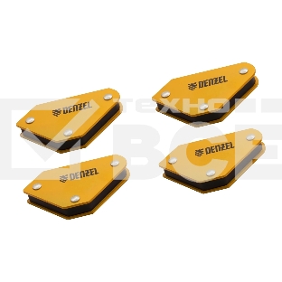 Набор из 4 магнитных фиксаторов для сварочных работ Denzel