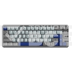 Клавиатура проводная Ritmix RKB-568BL Blue голубой-серый, фото 1