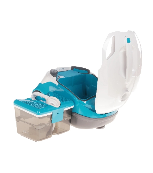 Пылесос Thomas AQUA-BOX Perfect Air Allergy Pure белый/синий, 325/1700 Вт, уборка сухая/сбор жидкости, пылесборник контейнер 2.6 л