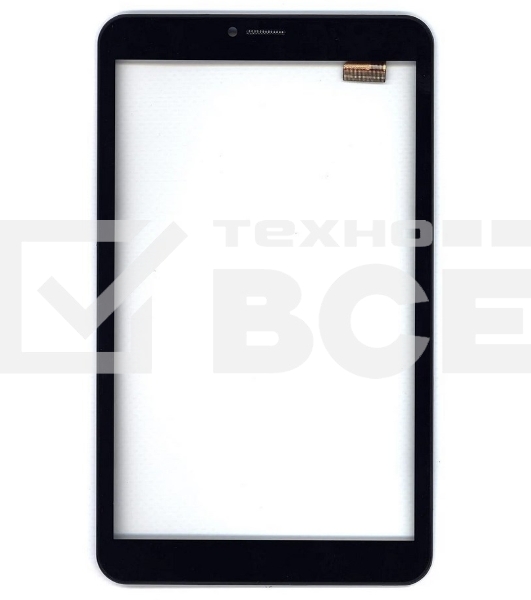 Сенсорное стекло (тачскрин) для Irbis TZ855, черное с рамкой