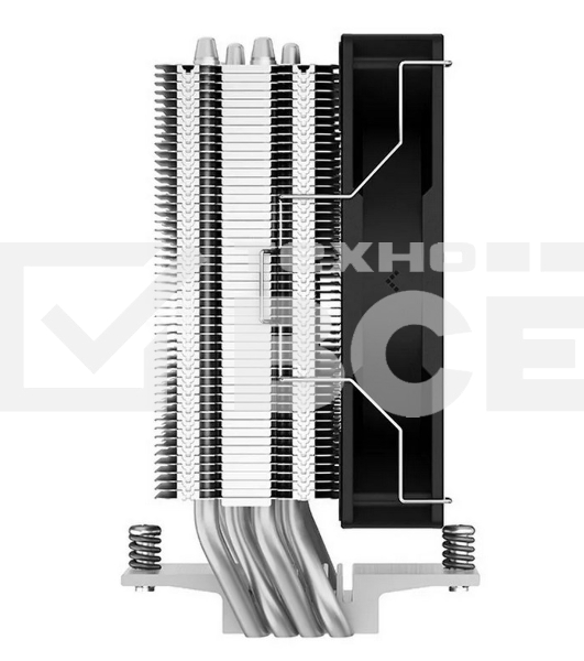 Кулер для процессора DEEPCOOL AG400 черный, 120 мм, алюминий/медь, 2000 об/мин, 31.6 дБ, 4 pin, 220 Вт, 150 мм