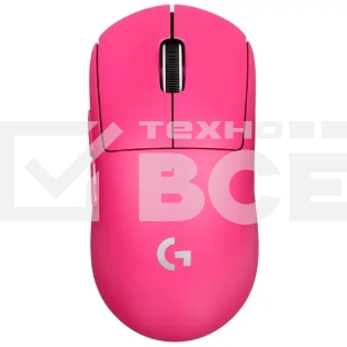 Мышь беспроводная Logitech G PRO X Superlight 2 розовый, 32000 dpi, радиоканал, USB, кнопки - 5