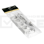 Удлинитель ExeGate ECE-4-5W (EX285818RUS), белый, 5 м, евровилка с заземлением, 4 евророзетки с заземлением, 2200 Вт, фото2