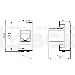 Розетка телефонная DKC Brava 76120B RJ12, 6P6C, 1 мод. белая, фото2