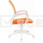 Кресло компьютерное Бюрократ CH-W695NLT TW-38-3 TW-96-1 оранжевый, сетка/ткань, крестовина пластик, пластик белый, фото16