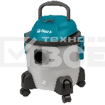 Строительный пылесос Bort BSS-1215-Aqua (93410891) серый, 250/1250 Вт, уборка сухая/влажная, пылесборник контейнер, 15 л, фото 1