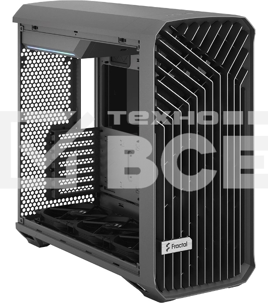 Компьютерный корпус Fractal Design Torrent Gray TG Light Tint/E-ATX, TG, 2x3.5, 4x2.5, 7xPCI, 1xUSB-C, 2xUSB 3.0/2x180мм, 3x140мм fans inc./FD-C-TOR1A-02