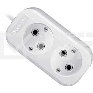 Удлинитель бытовой Defender B220 - 2 роз х 2 м, белый