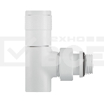 Набор дизайн-вентилей Royal Thermo PIANO, угловой (белый) 1/2