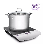 Плита настольная электрическая Kitfort КТ-101 белый/черный, стеклокерамика, фото2