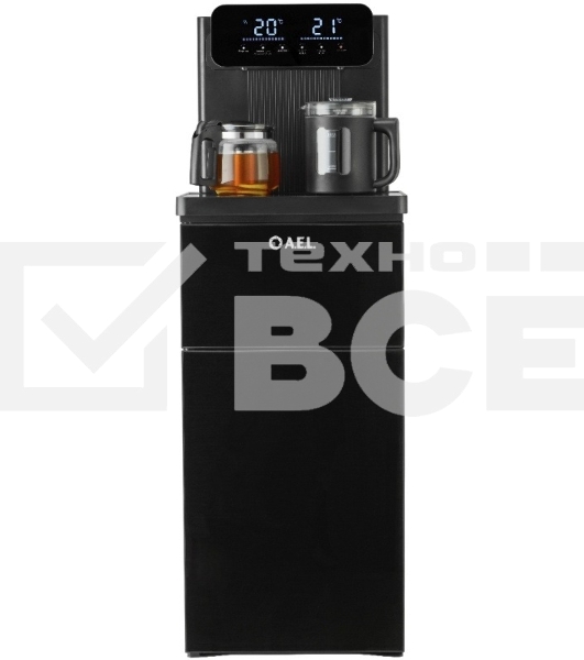 Кулер для воды AEL LD-AEL-80a, нижняя загрузка, нагрев 99 °С, охлаждение 15 °С, черный