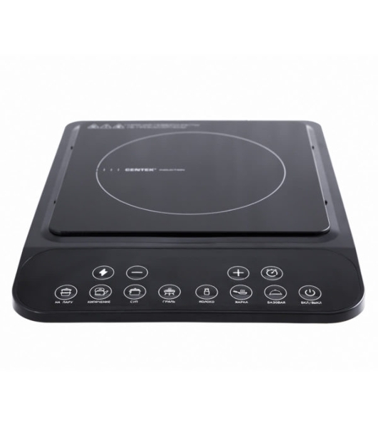 Плита настольная электрическая Centek CT-1517 черный, 2 кВт, индукция, конфорки - 1, стеклокерамика, сенсор