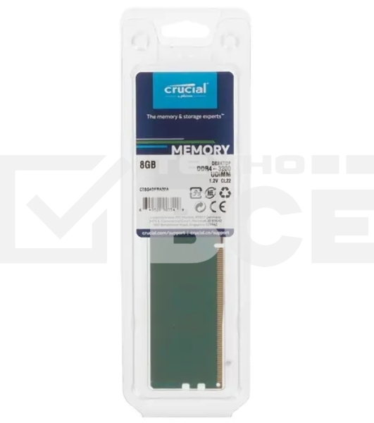 Оперативная память Crucial, DDR4, 8GB (1x8GB), 3200MHz, CL22